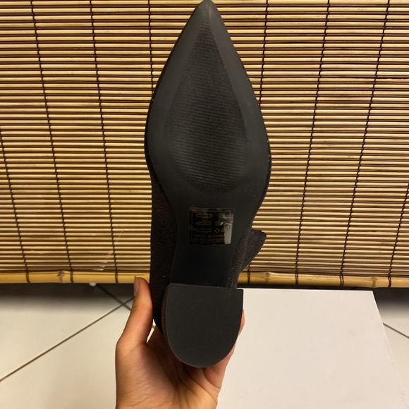 Qupid Black Sparkling heeled boots - Picture 3 of 7